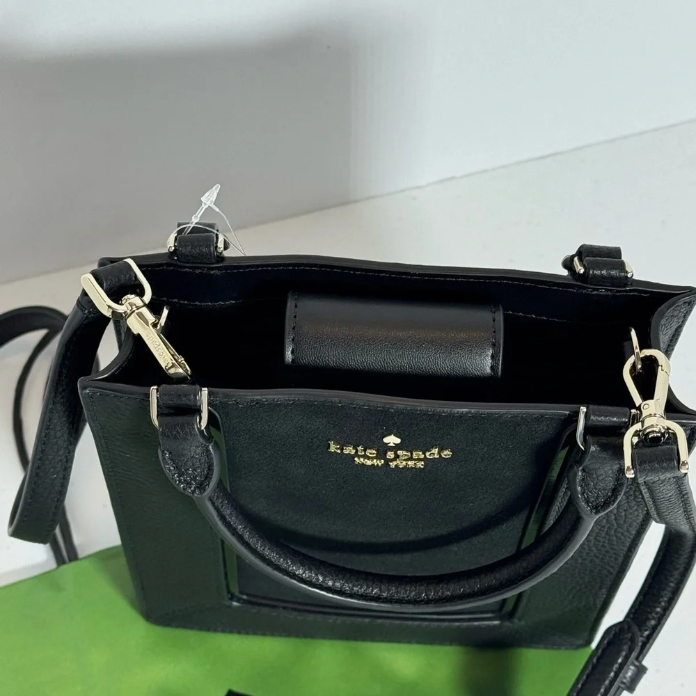Kate Spade Black Textured Crossbody Bag
